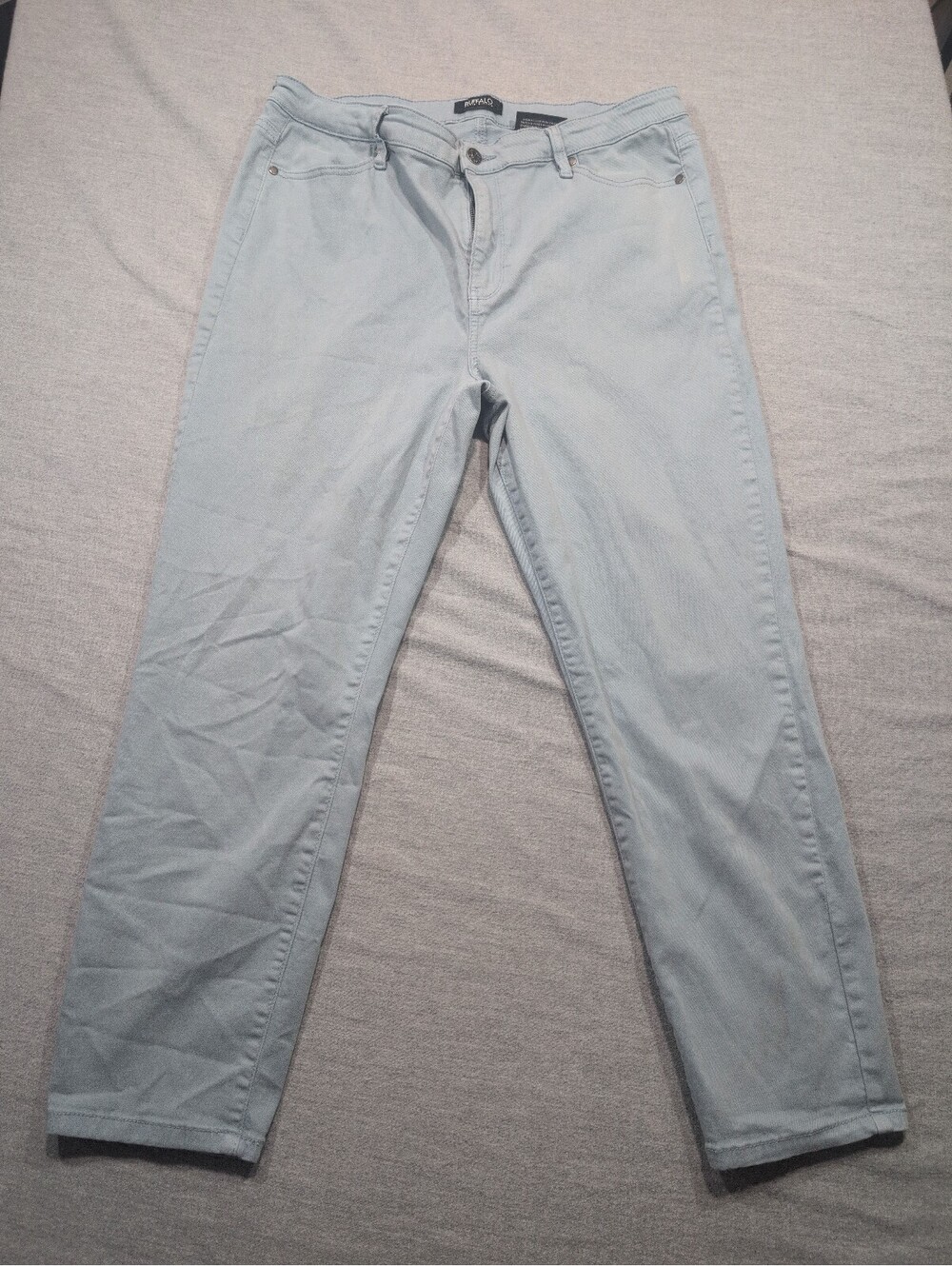 Buffalo David Bitton Havana high-rise soft stretch ankle skinny jeans light blue